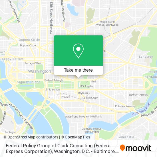 Mapa de Federal Policy Group of Clark Consulting (Federal Express Corporation)