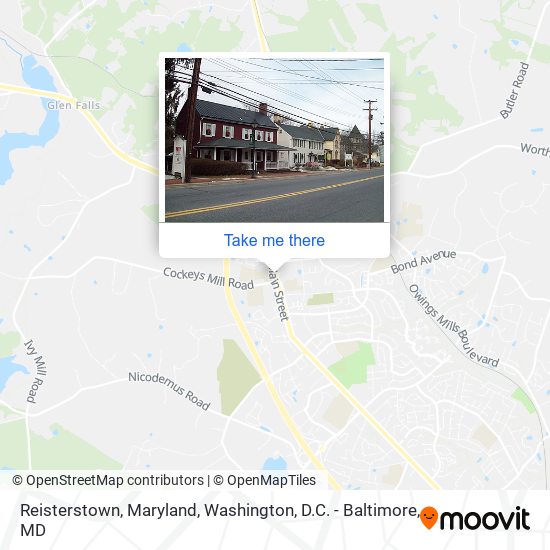 Mapa de Reisterstown, Maryland