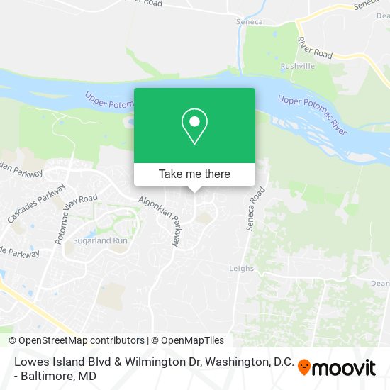Lowes Island Blvd & Wilmington Dr map
