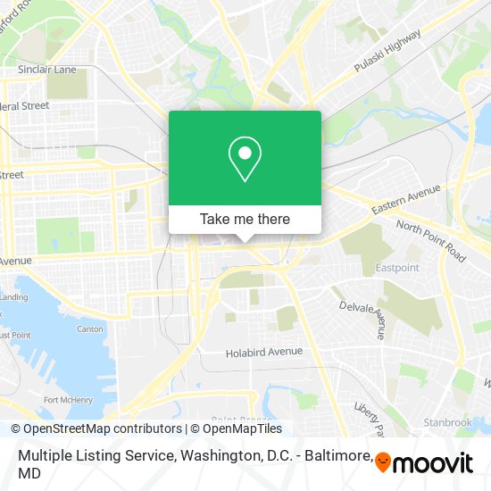 Mapa de Multiple Listing Service