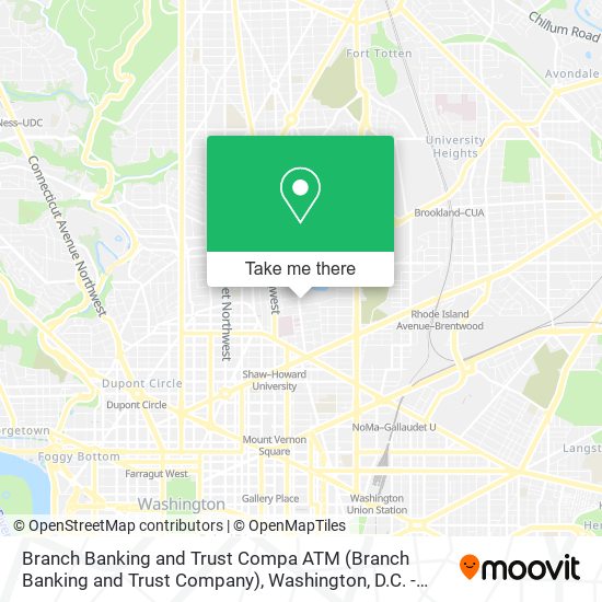 Mapa de Branch Banking and Trust Compa ATM (Branch Banking and Trust Company)