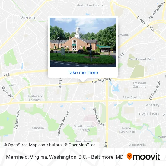 Mapa de Merrifield, Virginia