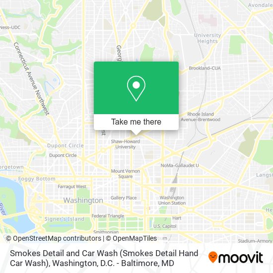 Smokes Detail and Car Wash map