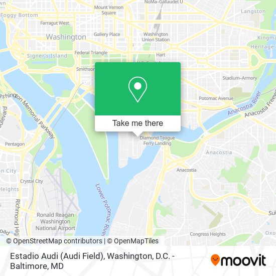 Mapa de Estadio Audi (Audi Field)