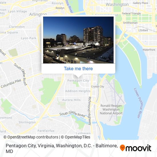 Mapa de Pentagon City, Virginia
