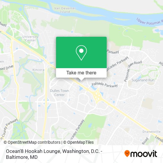 Mapa de Ocean'8 Hookah Lounge