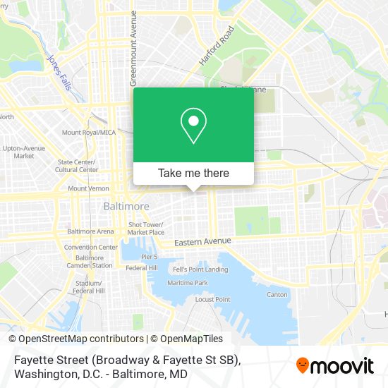 Mapa de Fayette Street (Broadway & Fayette St SB)