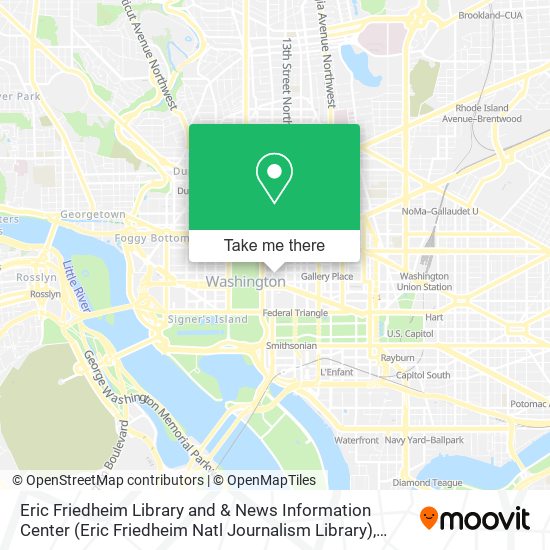 Eric Friedheim Library and & News Information Center (Eric Friedheim Natl Journalism Library) map