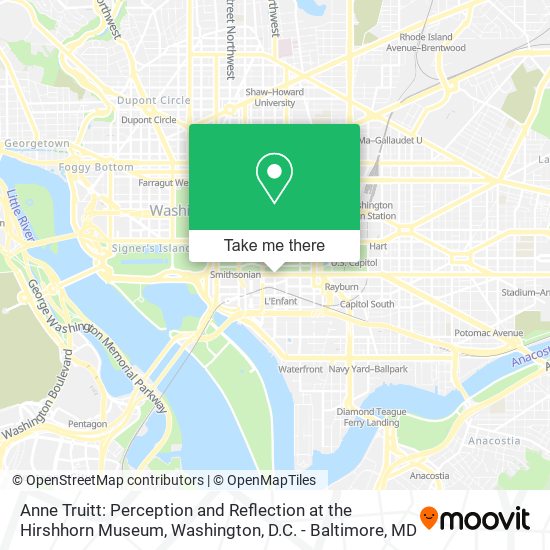 Anne Truitt: Perception and Reflection at the Hirshhorn Museum map