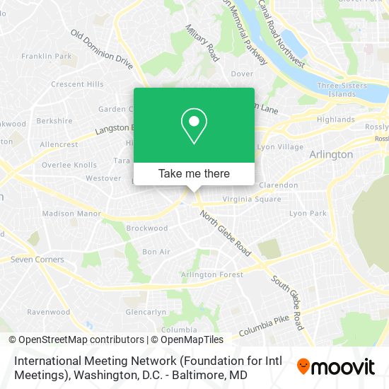 Mapa de International Meeting Network (Foundation for Intl Meetings)