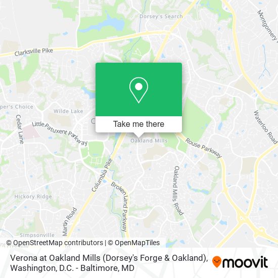 Verona at Oakland Mills (Dorsey's Forge & Oakland) map