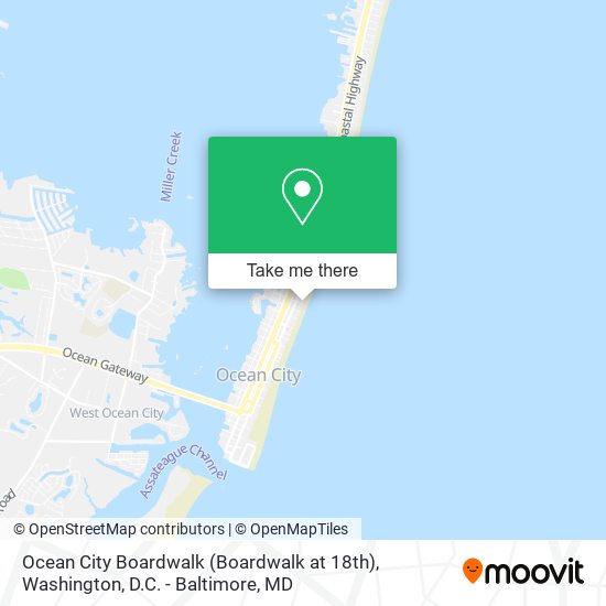 Ocean City Boardwalk (Boardwalk at 18th) map