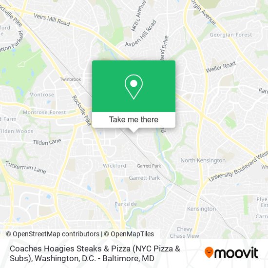 Mapa de Coaches Hoagies Steaks & Pizza (NYC Pizza & Subs)