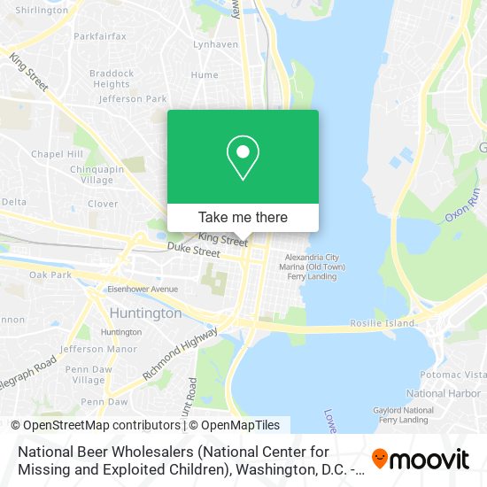 National Beer Wholesalers (National Center for Missing and Exploited Children) map