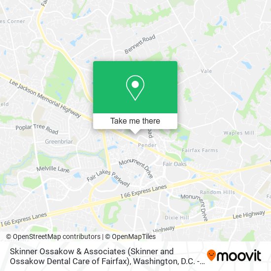 Skinner Ossakow & Associates (Skinner and Ossakow Dental Care of Fairfax) map