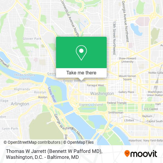 Thomas W Jarrett (Bennett W Pafford MD) map