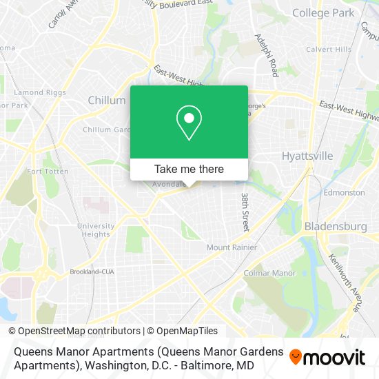 Mapa de Queens Manor Apartments