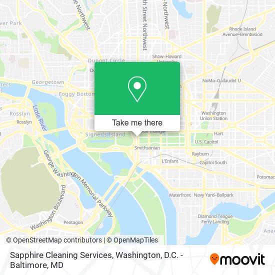 Sapphire Cleaning Services map