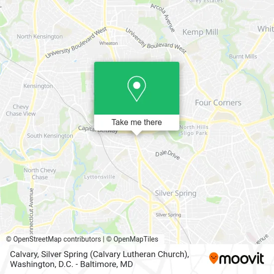 Calvary, Silver Spring (Calvary Lutheran Church) map