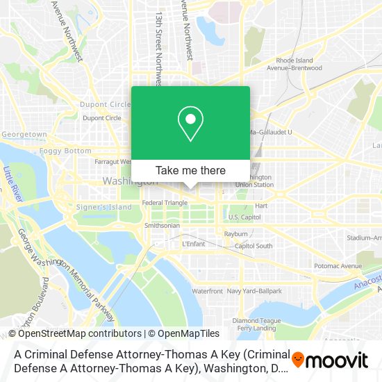 Mapa de A Criminal Defense Attorney-Thomas A Key