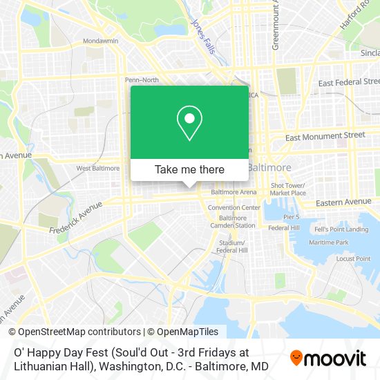 Mapa de O' Happy Day Fest (Soul'd Out - 3rd Fridays at Lithuanian Hall)