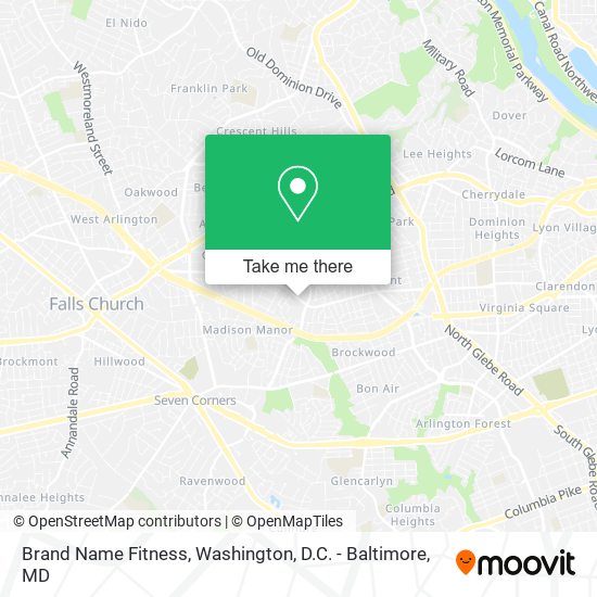 Brand Name Fitness map
