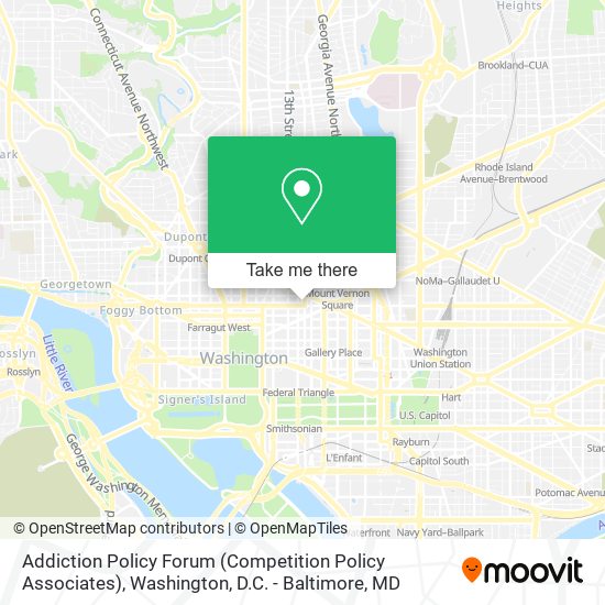 Addiction Policy Forum (Competition Policy Associates) map