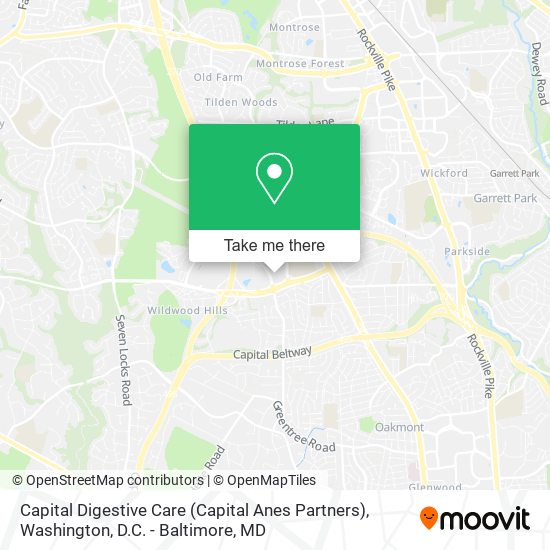 Mapa de Capital Digestive Care (Capital Anes Partners)