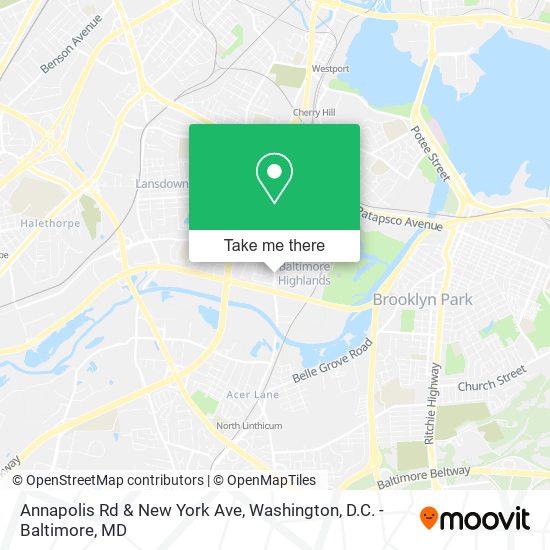 Annapolis Rd & New York Ave map