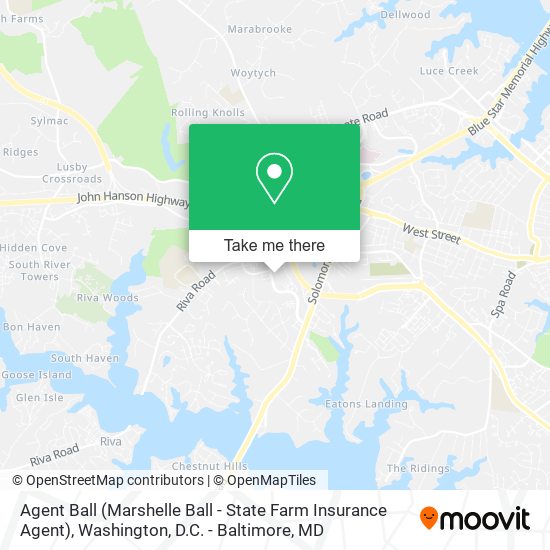 Agent Ball (Marshelle Ball - State Farm Insurance Agent) map