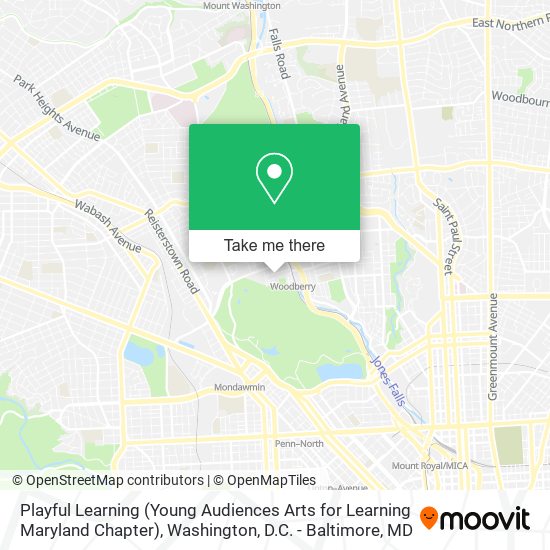 Mapa de Playful Learning (Young Audiences Arts for Learning Maryland Chapter)