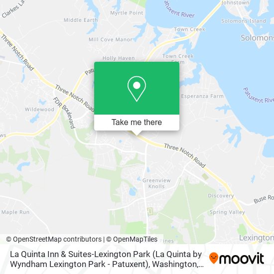 Mapa de La Quinta Inn & Suites-Lexington Park (La Quinta by Wyndham Lexington Park - Patuxent)