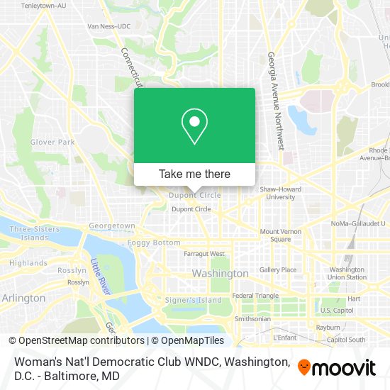 Woman's Nat'l Democratic Club WNDC map