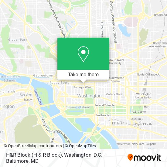 H&R Block map