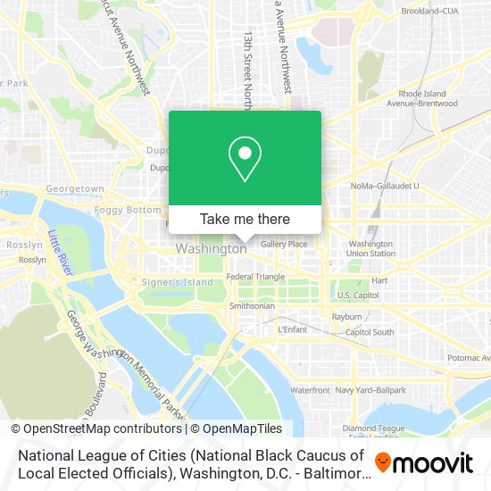 National League of Cities (National Black Caucus of Local Elected Officials) map