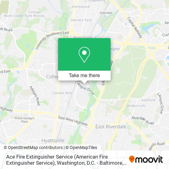 Ace Fire Extinguisher Service map