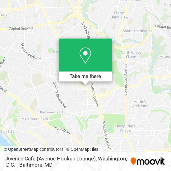 Avenue Cafe (Avenue Hookah Lounge) map