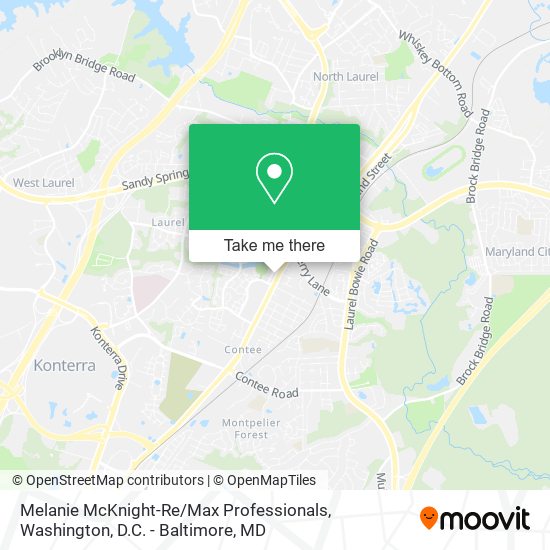 Mapa de Melanie McKnight-Re / Max Professionals