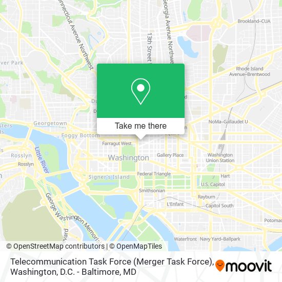 Mapa de Telecommunication Task Force (Merger Task Force)