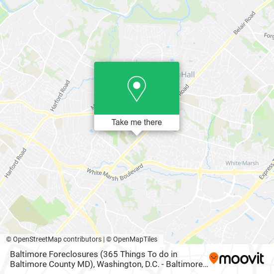 Mapa de Baltimore Foreclosures (365 Things To do in Baltimore County MD)