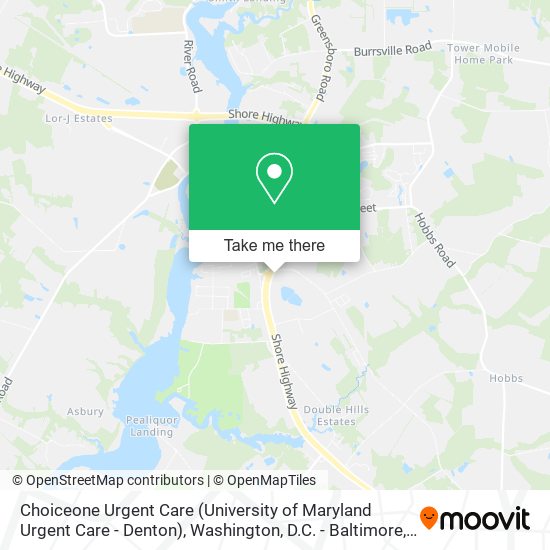 Choiceone Urgent Care (University of Maryland Urgent Care - Denton) map