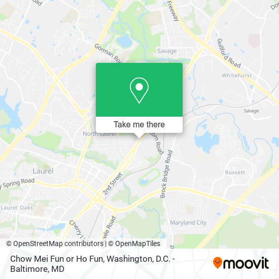 Chow Mei Fun or Ho Fun map