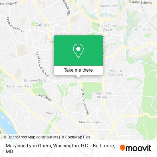 Mapa de Maryland Lyric Opera