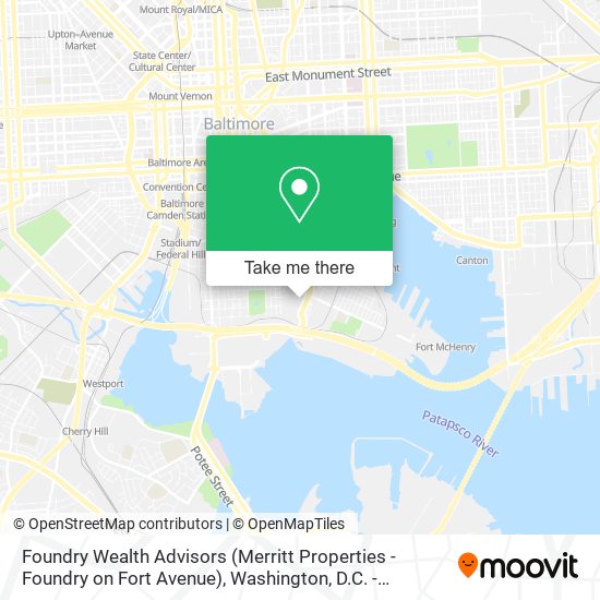 Foundry Wealth Advisors (Merritt Properties - Foundry on Fort Avenue) map