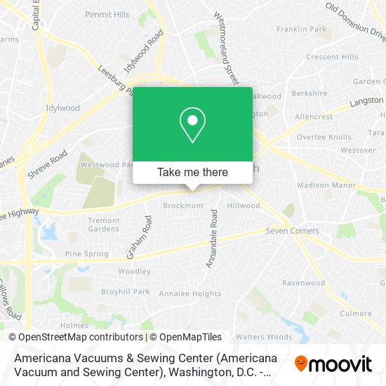 Mapa de Americana Vacuums & Sewing Center (Americana Vacuum and Sewing Center)