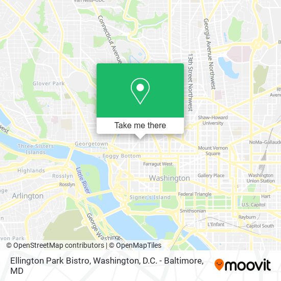 Mapa de Ellington Park Bistro