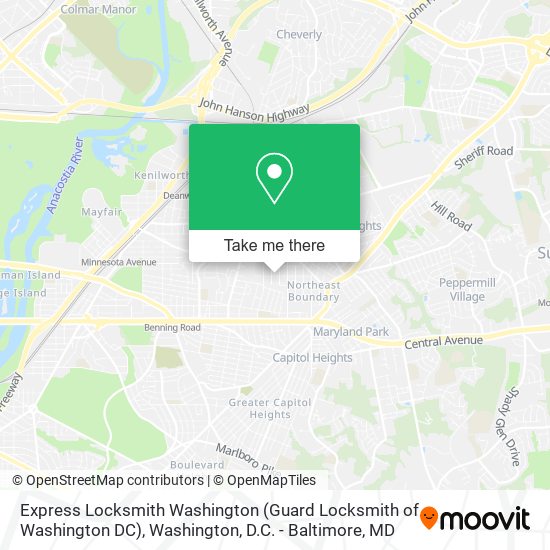 Express Locksmith Washington (Guard Locksmith of Washington DC) map