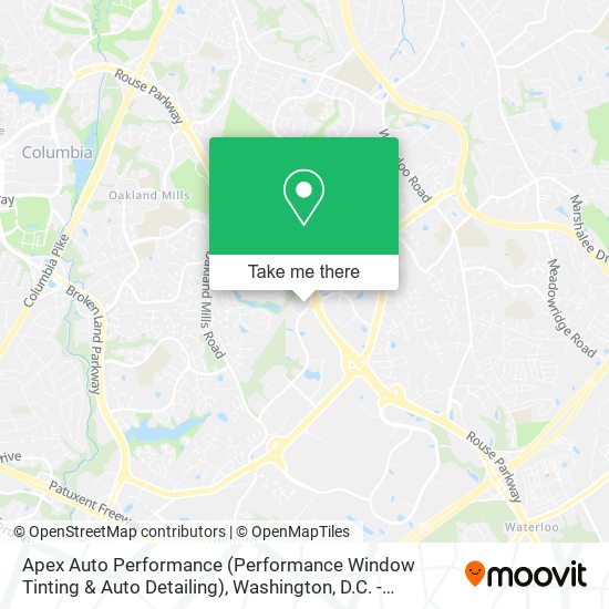 Mapa de Apex Auto Performance (Performance Window Tinting & Auto Detailing)