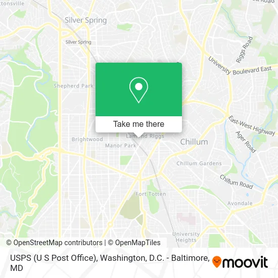 USPS (U S Post Office) map