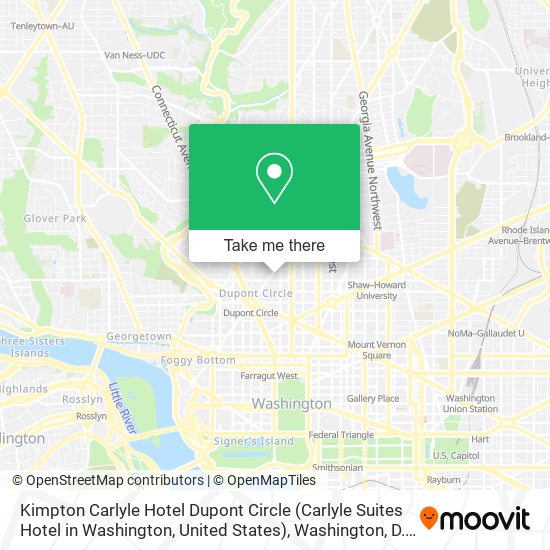 Mapa de Kimpton Carlyle Hotel Dupont Circle (Carlyle Suites Hotel in Washington, United States)